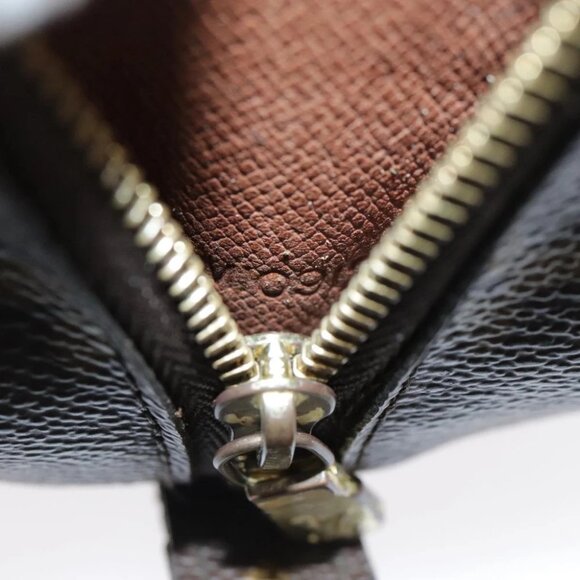LOUIS VUITTON Monogram Trousse Demi Ronde Cosmetic Pouch M47520 LV Auth 94325 - Picture 13 of 15